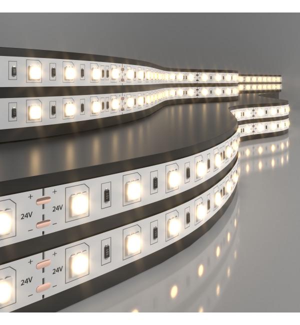 Светодиодная лента 24 В 14,4 Вт/м 60 Led/м 5050 IP20, теплый белый 3300K, 5 м Лента светодиодная 24V 14,4W 60Led 5050 IP20 теплый белый, 5м