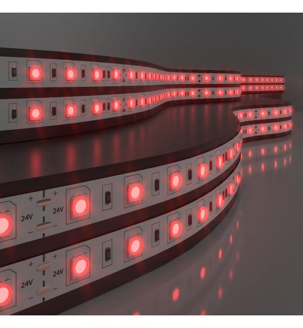 Светодиодная лента 24 В 14,4 Вт/м 60 Led/м 5050 IP20, красный, 5 м Лента светодиодная 24V 14,4W 60Led 5050 IP20 красный, 5м