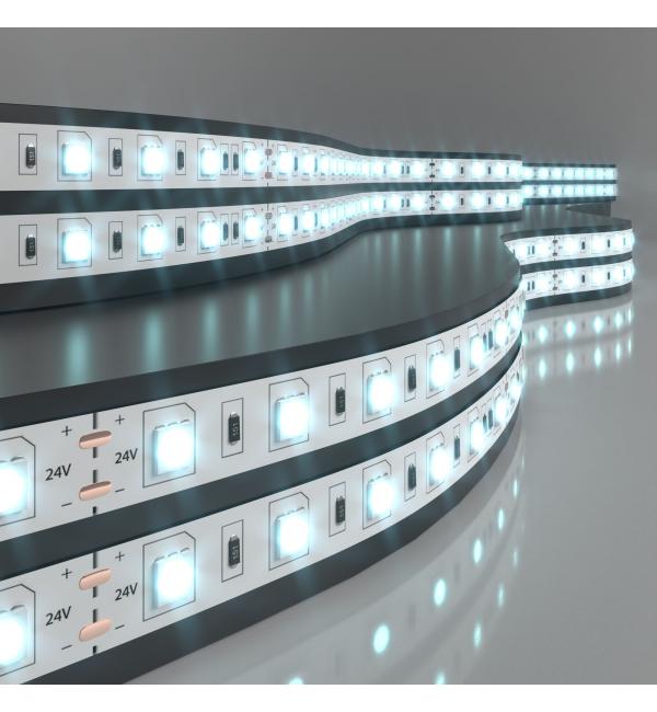 Светодиодная лента 24 В 14,4 Вт/м 60 Led/м 5050 IP20, холодный белый 6500K, 5 м Лента светодиодная 24V 14,4W 60Led 5050 IP20 холодный белый, 5м