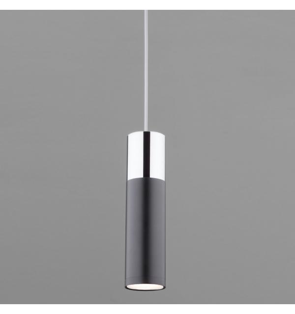 LED светильник подвесной в стиле лофт 50135/1 LED хром/черный