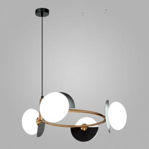 Умный подвесной светильник 70150/4 черный/латунь Smart