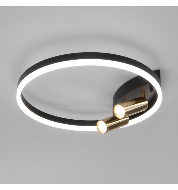 Умный потолочный светильник Eurosvet Luminari 90247/3 90247/3 черный/золото Smart