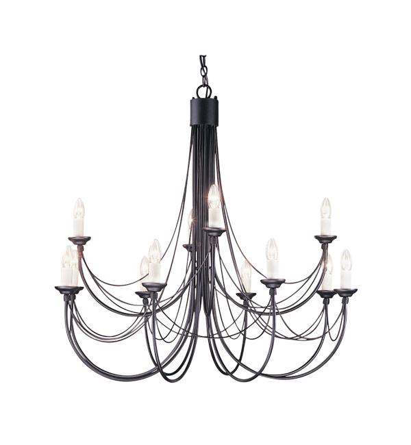 Люстра Elstead Lighting CB12-BLACK