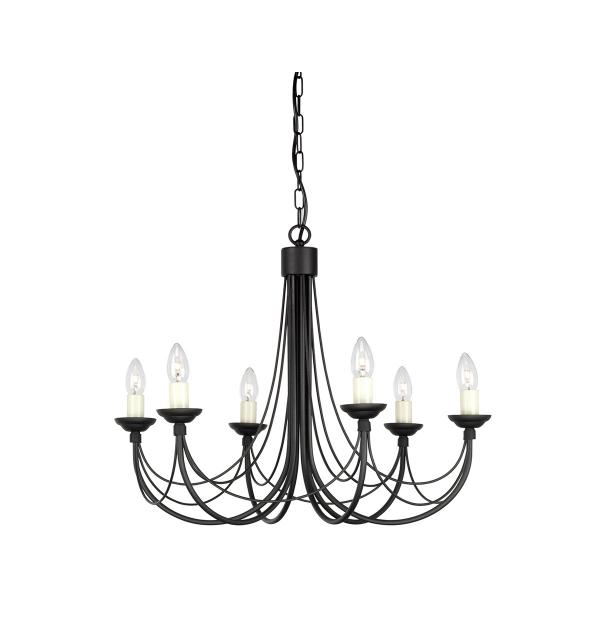 Люстра Elstead Lighting CB6-BLACK