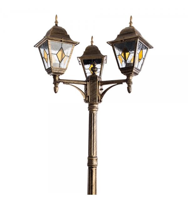 Парковый светильник Arte Lamp BERLIN A1017PA-3BN