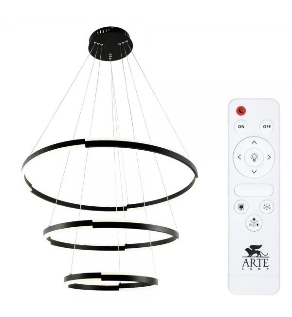 Подвесная люстра Arte Lamp ALFIE A2180SP-60BK