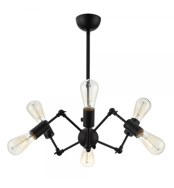 Люстра на штанге Arte Lamp ROOTS A9190LM-6BK