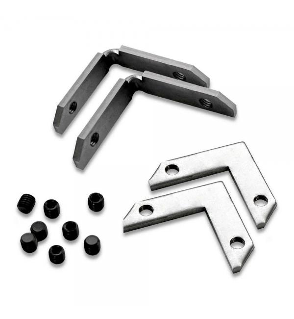 Уголок 90° (комплект 2 гор.+2 верт.+ 8 винтов) для ST015.129.02, ST003.129.02 STLuce ST015.179.02