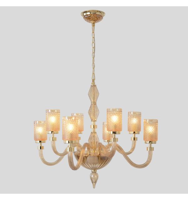 Светильник Crystal Lux SILVESTRO SILVESTRO SP8 AMBER 2971/308