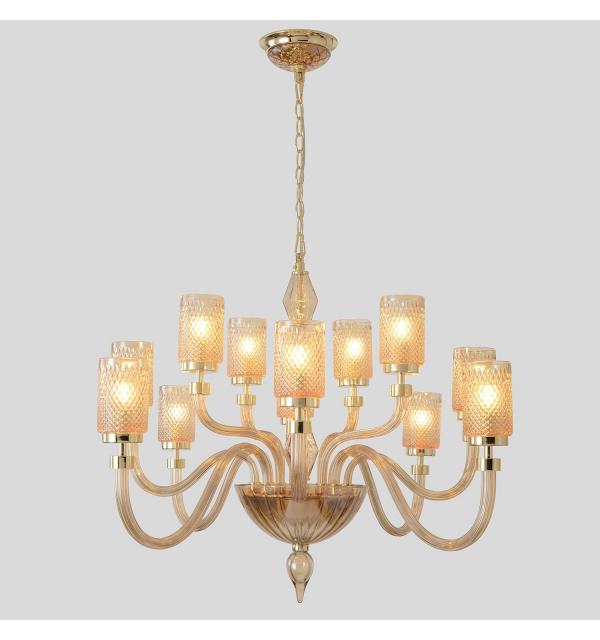 Светильник Crystal Lux SILVESTRO SILVESTRO SP12 AMBER 2971/312