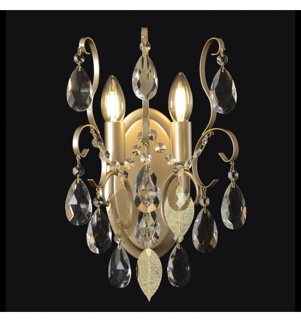 Светильник Crystal Lux ESMIRALDA AP2 GOLD 0523/402