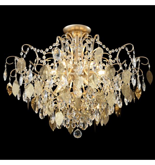 Светильник Crystal Lux ESMIRALDA PL9 GOLD 0523/109